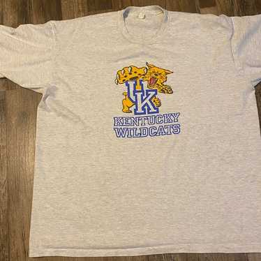 90s Kentucky Wildcats Red Eyes Logo Shirt Vintage… - image 1