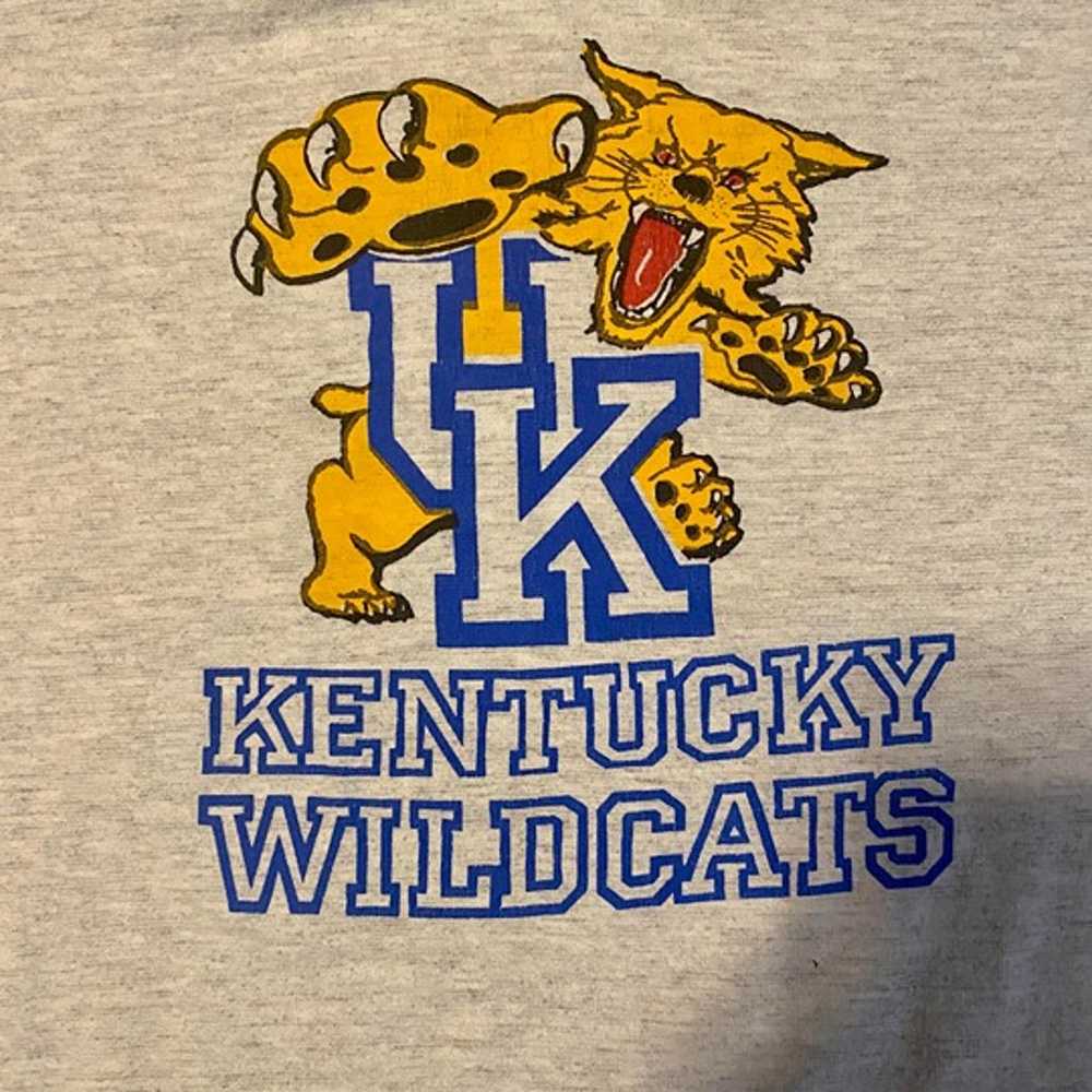 90s Kentucky Wildcats Red Eyes Logo Shirt Vintage… - image 2