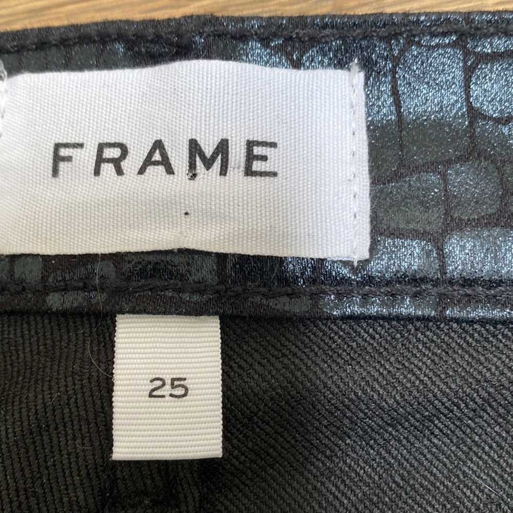 Frame FRAME Women's Le High Skinny Croc Jeans - image 5