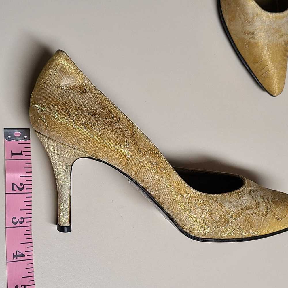 Yves Saint Laurent floral printed silk heels size… - image 10