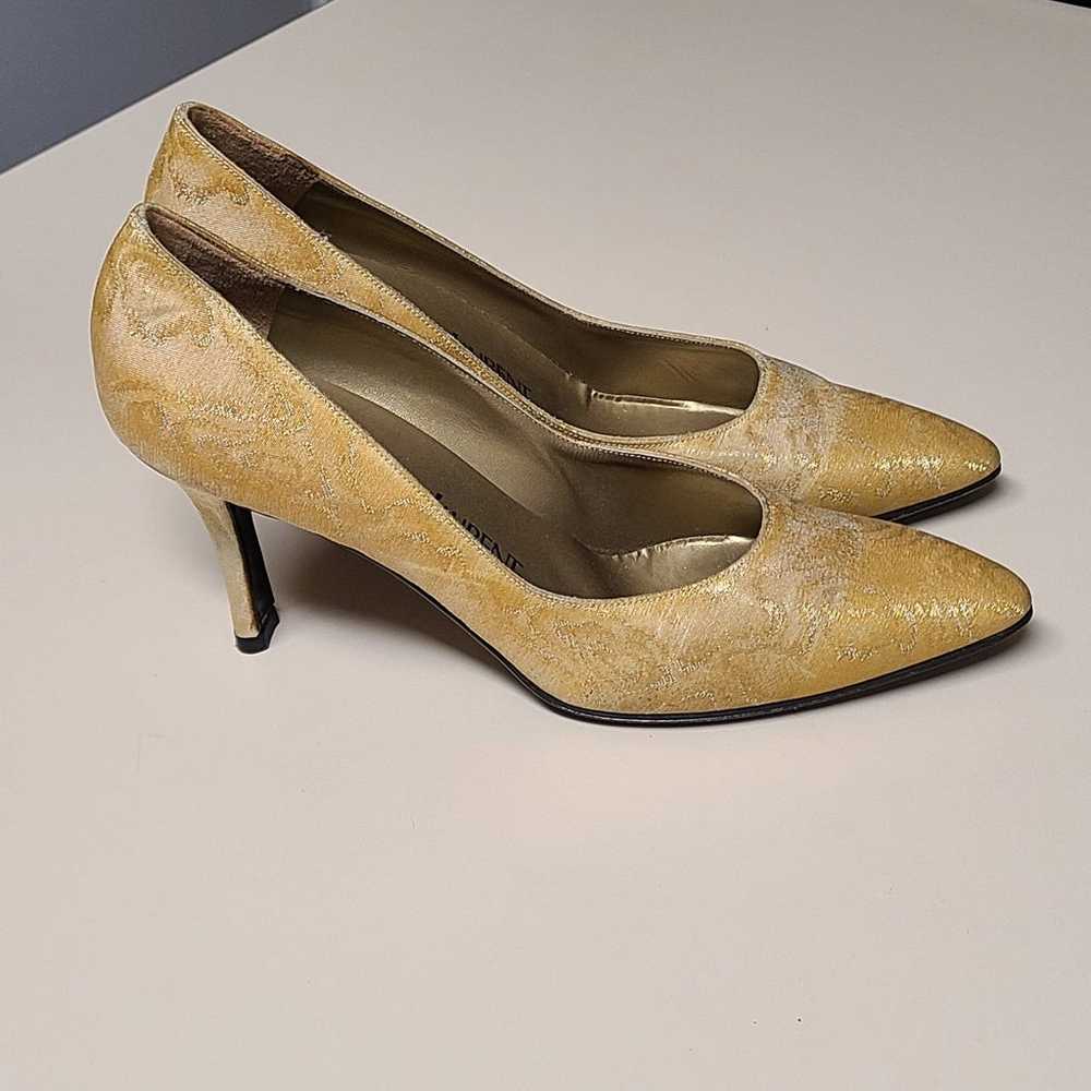 Yves Saint Laurent floral printed silk heels size… - image 7