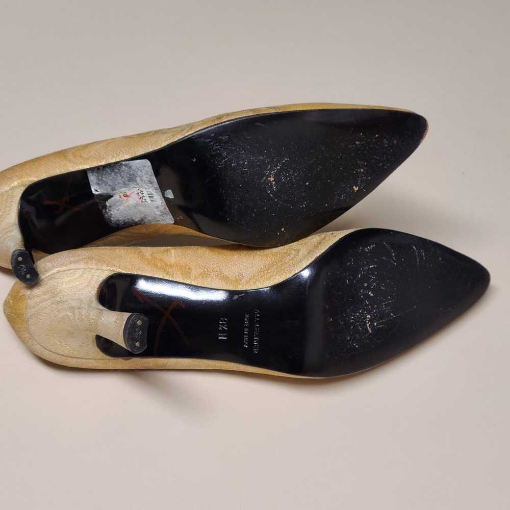 Yves Saint Laurent floral printed silk heels size… - image 8