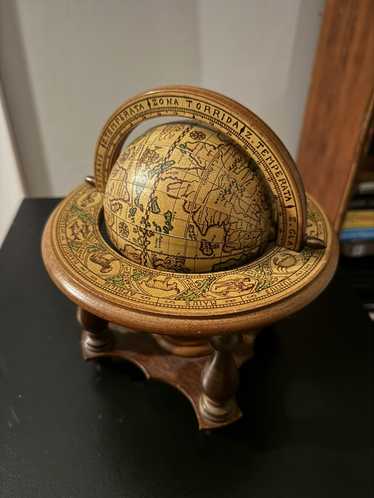 Antique × Globe × Vintage RARE Antique Roman Woode