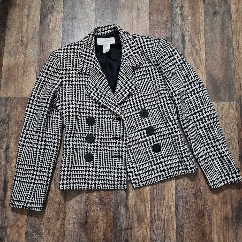 Vintage VINTAGE CASUAL CORNER HOUNDSTOOTH Blazer … - image 1