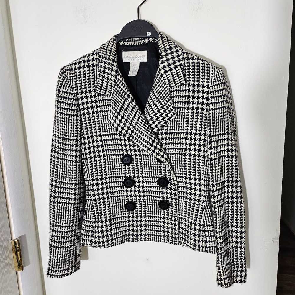 Vintage VINTAGE CASUAL CORNER HOUNDSTOOTH Blazer … - image 2