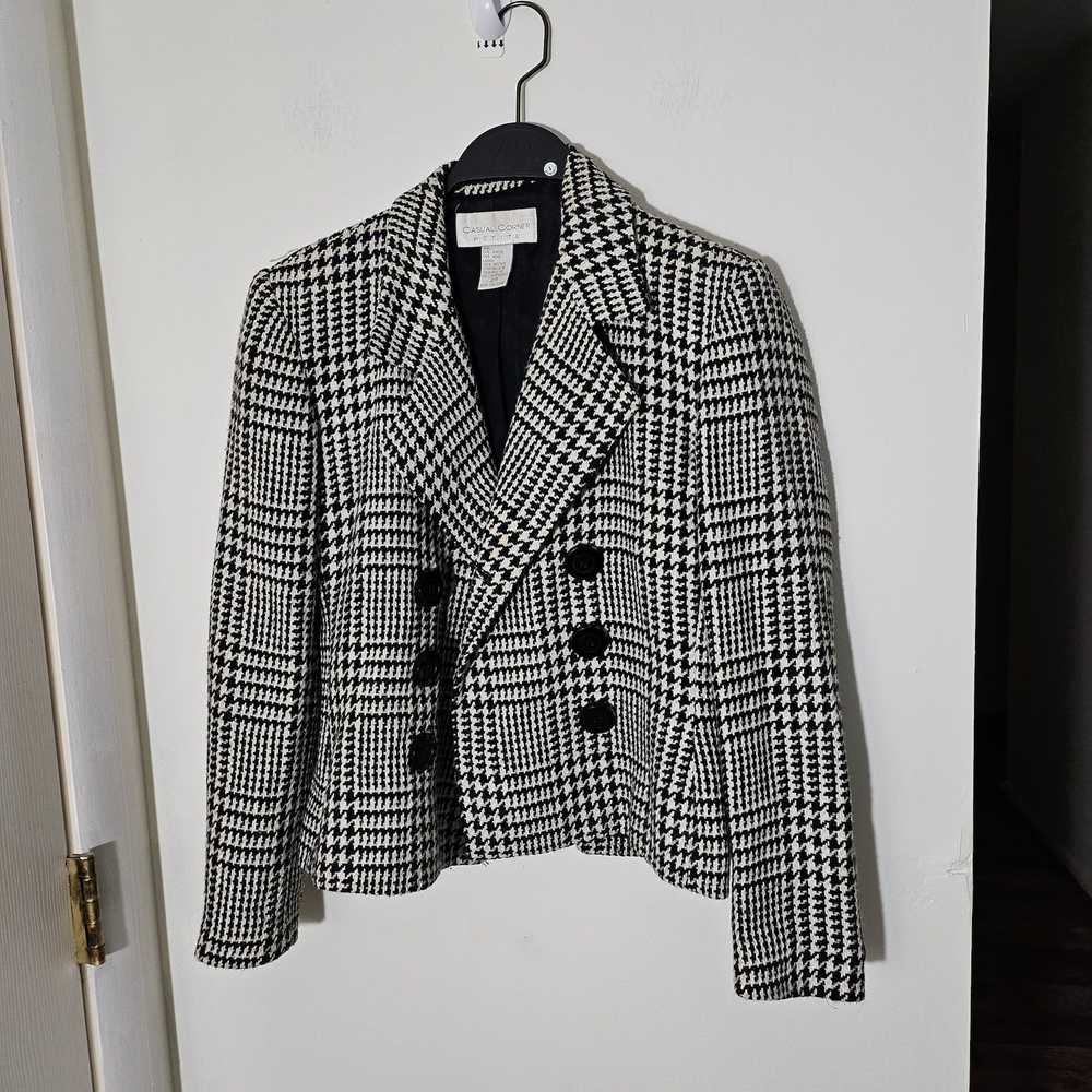 Vintage VINTAGE CASUAL CORNER HOUNDSTOOTH Blazer … - image 3