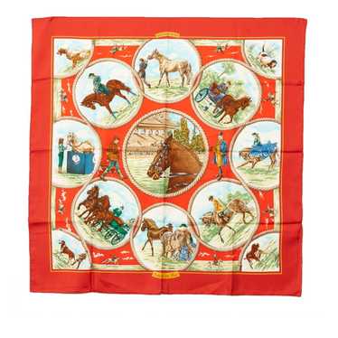 Hermes HERMES Carre 90 Auteuil en Mai May Scarf R… - image 1