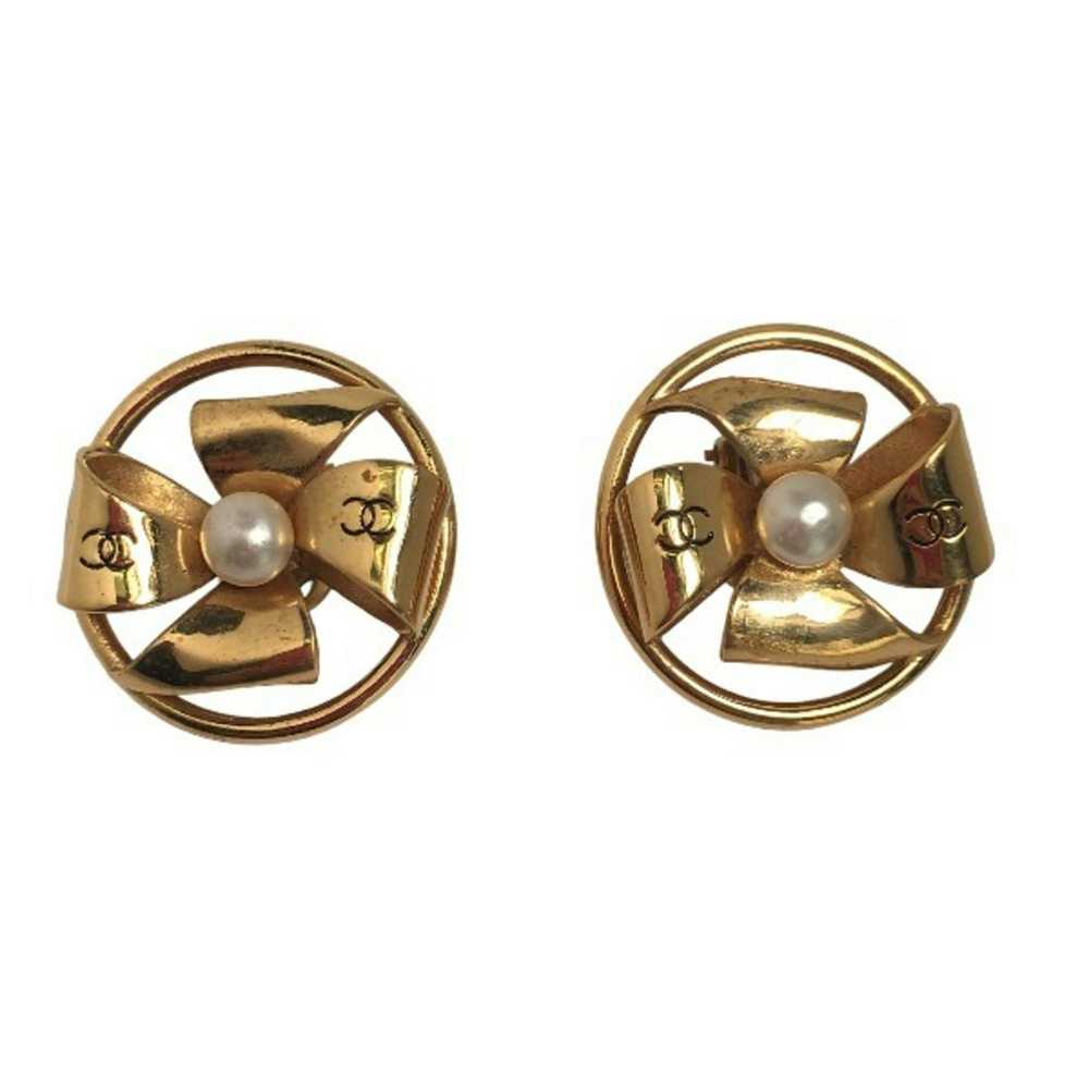 Chanel CHANEL earrings here mark gold - image 1