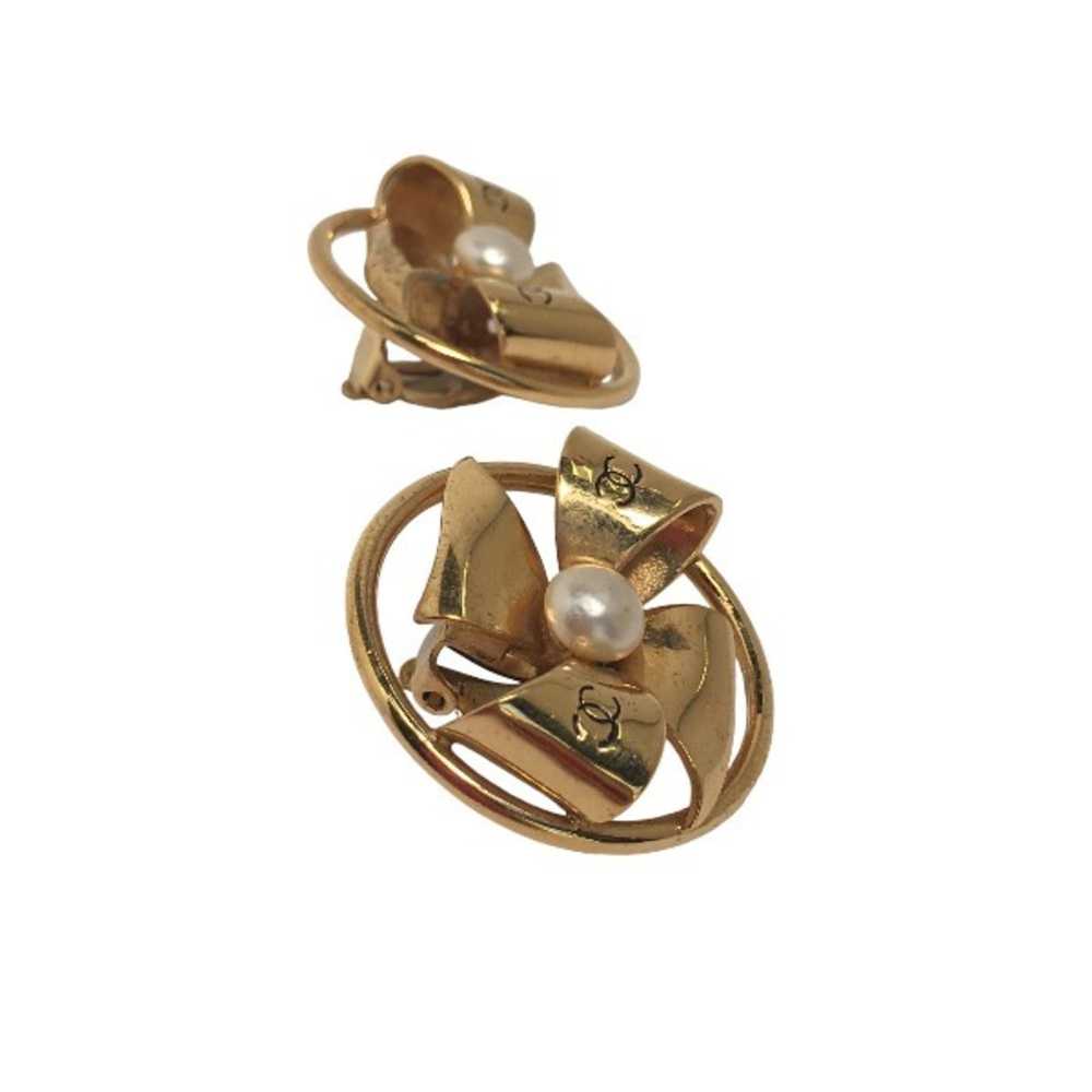 Chanel CHANEL earrings here mark gold - image 3