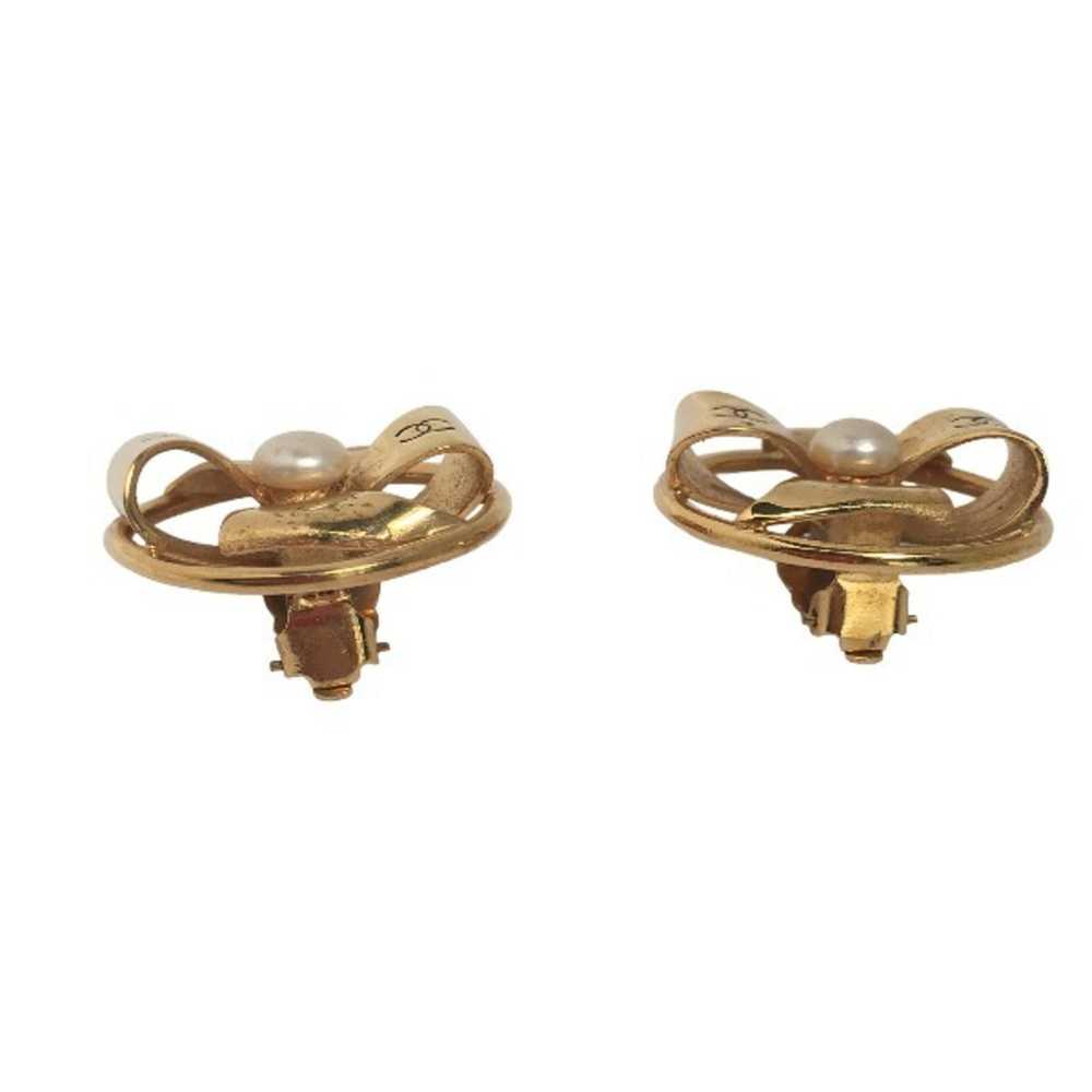 Chanel CHANEL earrings here mark gold - image 5