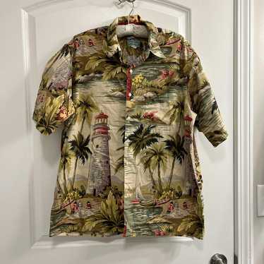 Reyn Spooner Reyn Spooner Hawaiian Shirt Lighthou… - image 1