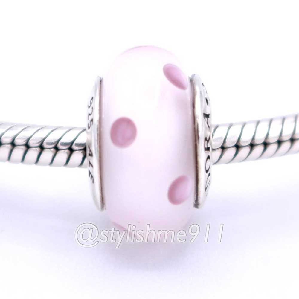 pandora Authentic PANDORA Pink Polka Dots Charm - image 2