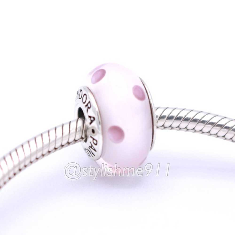 pandora Authentic PANDORA Pink Polka Dots Charm - image 4