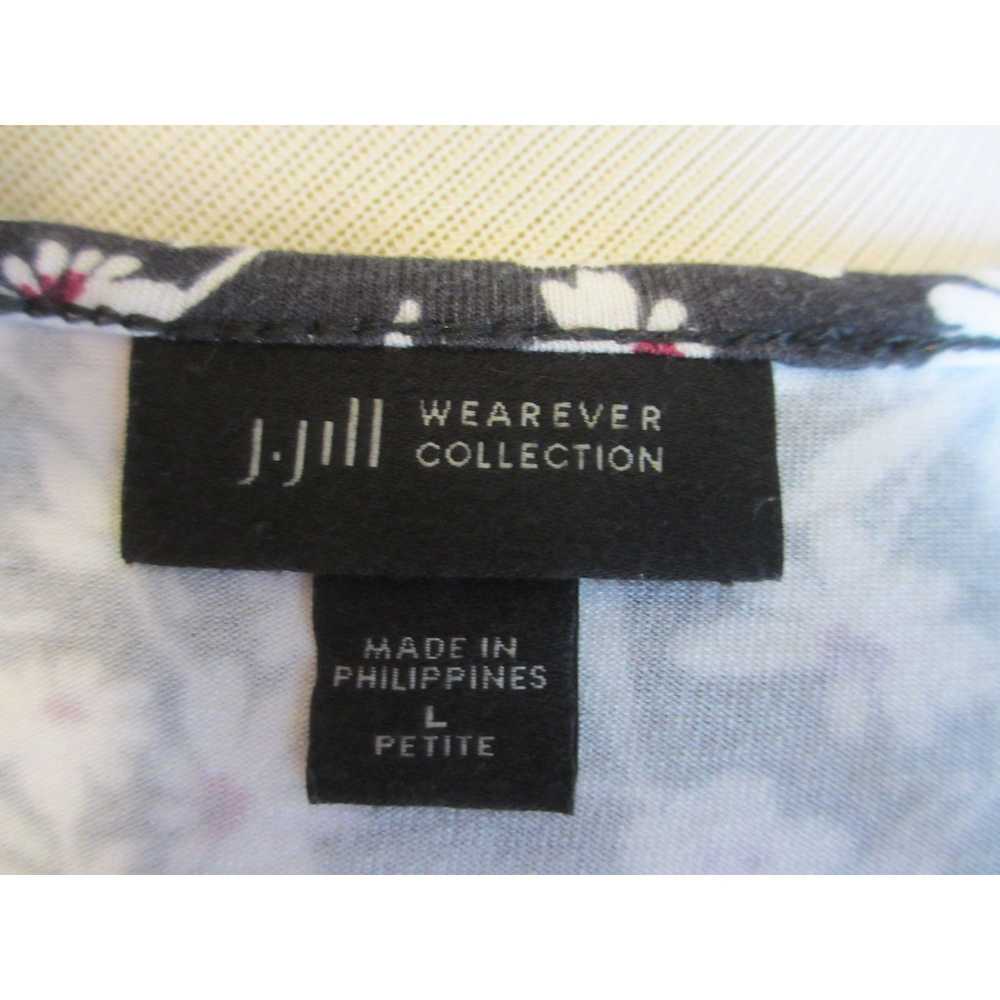 Other J.JILL BLACK WHITE RED SLEEVELESS TOP LARGE - image 4