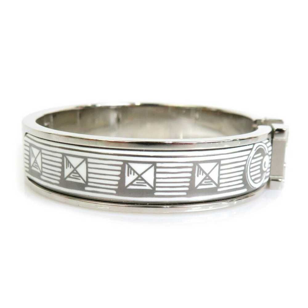 Hermes HERMES bangle bracelet click crack metal/e… - image 3