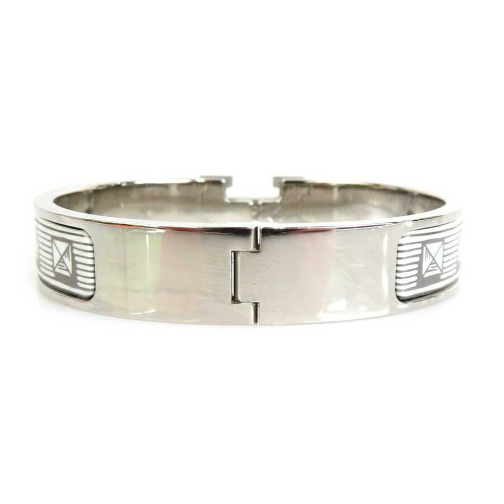 Hermes HERMES bangle bracelet click crack metal/e… - image 4