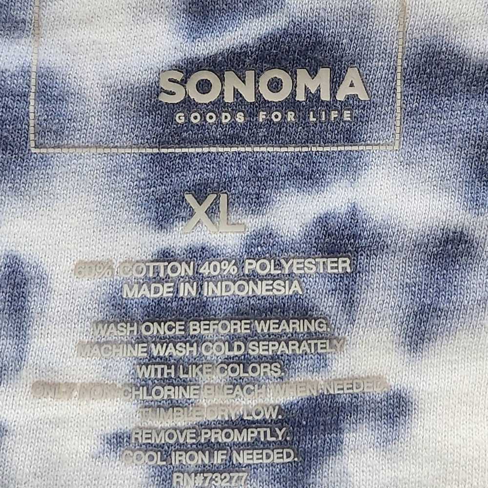 Sonoma Sonoma Blue White Tie Dye Drop Shoulder To… - image 4