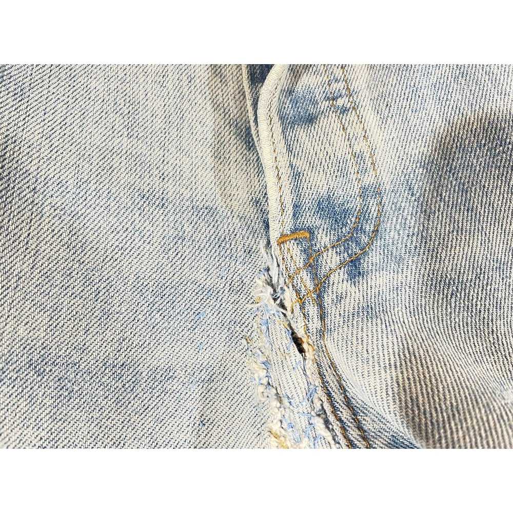 Levi's 90's Grunge 501 Ripped Denim Repairs Distr… - image 11