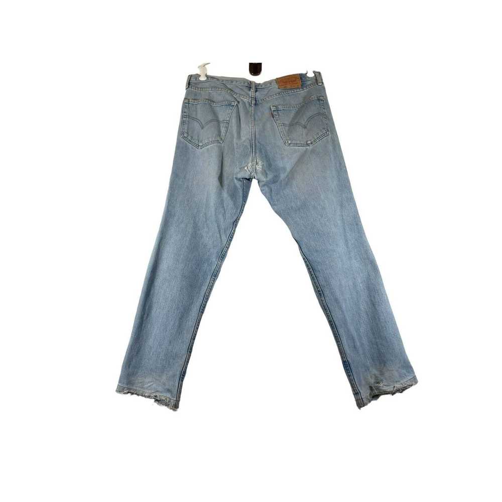 Levi's 90's Grunge 501 Ripped Denim Repairs Distr… - image 2