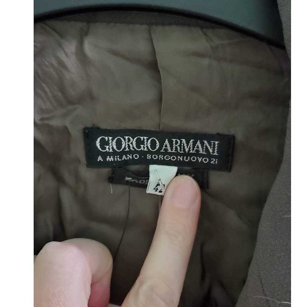 Giorgio Armani GIORGIO ARMANI Taupe Wool Double-B… - image 10