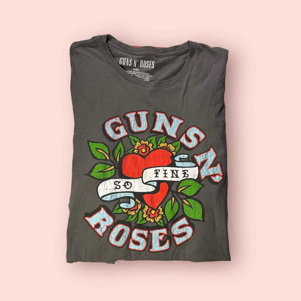 Guns N Roses Guns N Roses Cracked Graphic Band Ts… - image 1