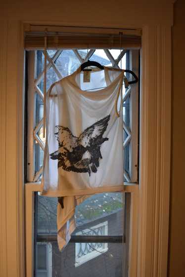 Ann Demeulemeester Bird Embroidery Sheer Vest