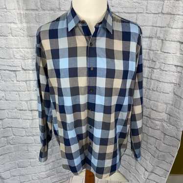 Tasso Elba Tasso Elba button down plaid shirt with