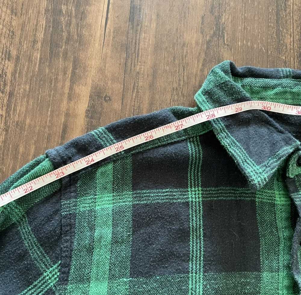 Krew × Vintage Black and green kr3w flannel shirt - image 8