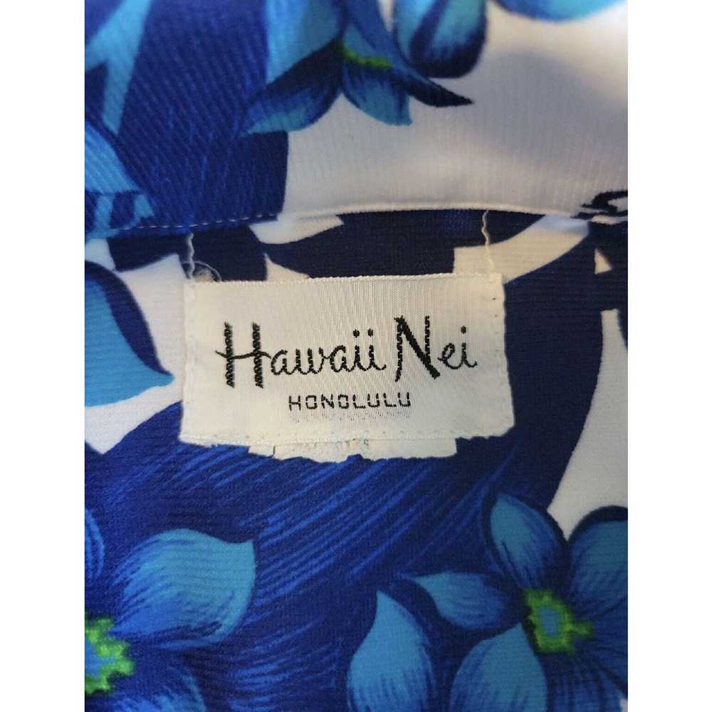 Other Hawaii Nei Honolulu VTG Mens M Blue Polyest… - image 2
