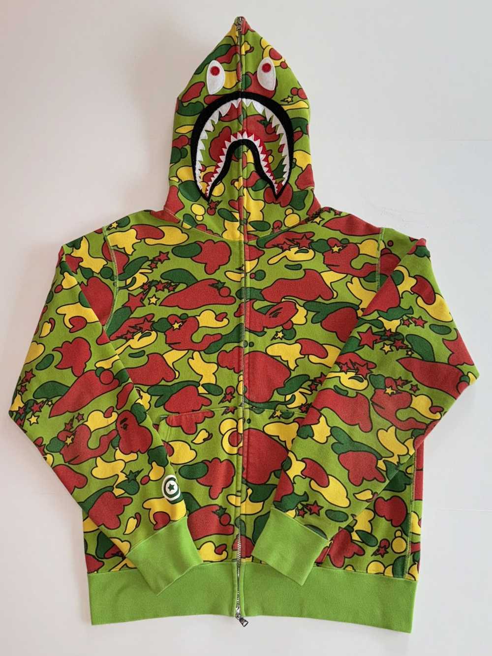 Bape Sta Camo Shark Full Zip Hoodie - image 1