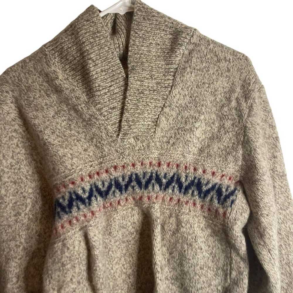 Vintage Cabelas Women's Size Small Wool Knit Brow… - image 2