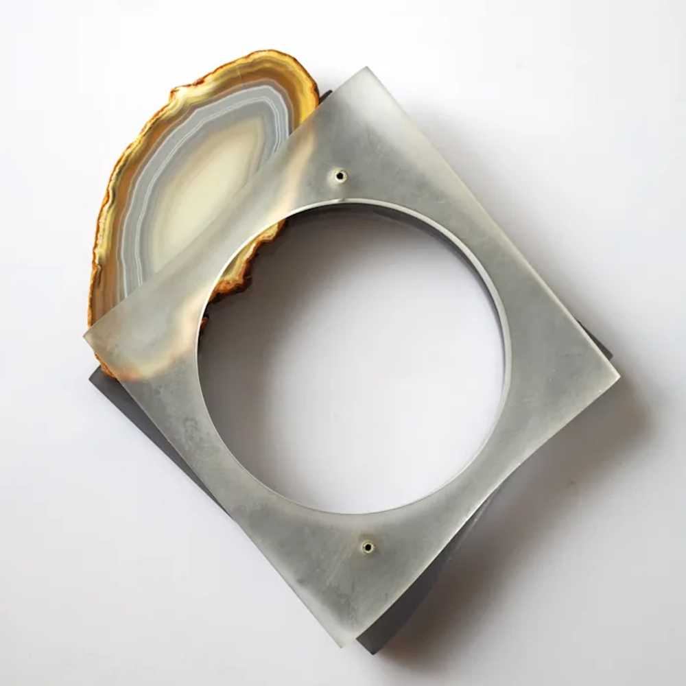 Plexiglass, Agate Bracelet Designed by Eugeniusz … - image 5