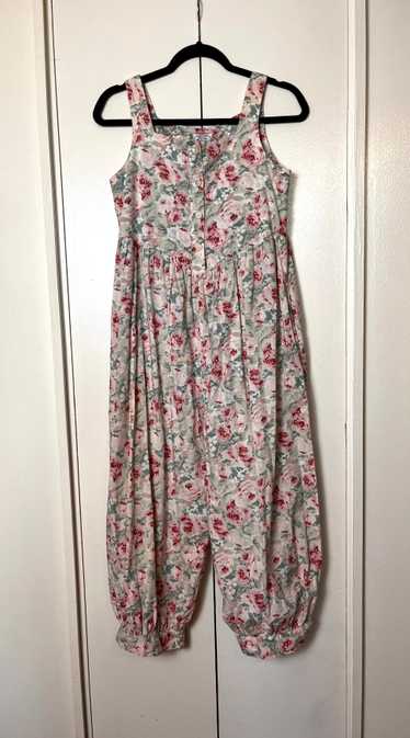 Vintage 1980's "Laura Ashley" Pink Roses Floral Ro