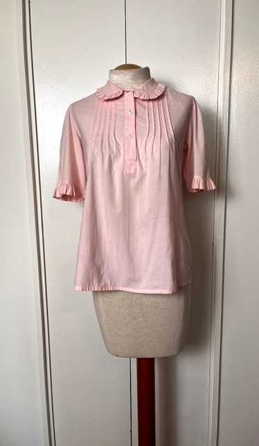 Vintage 1980's "Laura Ashley" Collared Light Pink 