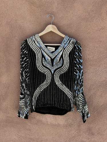 Judith Ann Creations Silk & Sequins Blouse