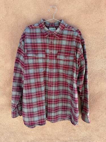 Gray & Red L.L. Bean Flannel