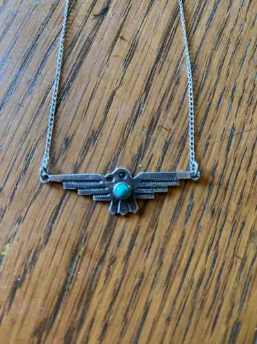 Fred Harvey Dainty thunderbird necklace