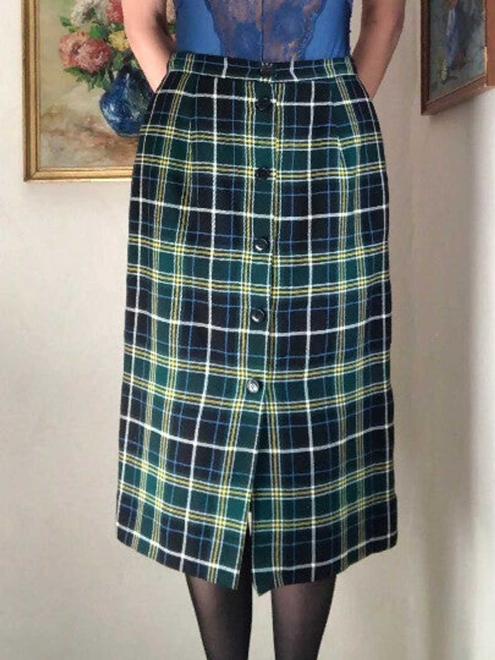Cacharel wool skirt - Tartan skirt by Cacharel - image 4