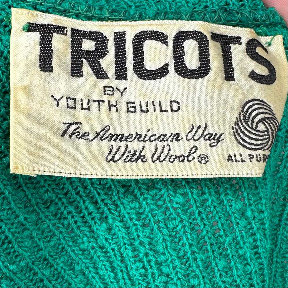 1970s Green Knit Turtleneck Dress, Tricots by You… - image 3