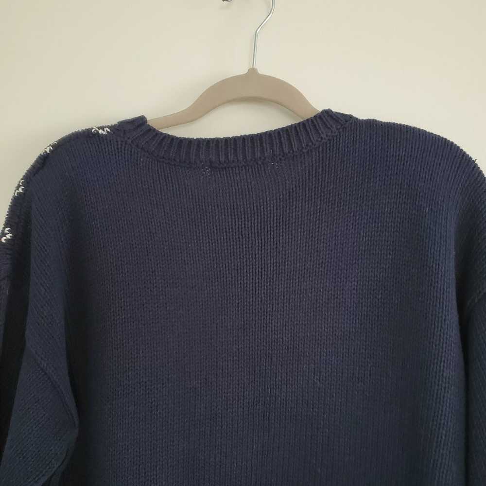 Vintage Paris Sport Club Sweater Women's L Blue C… - image 8