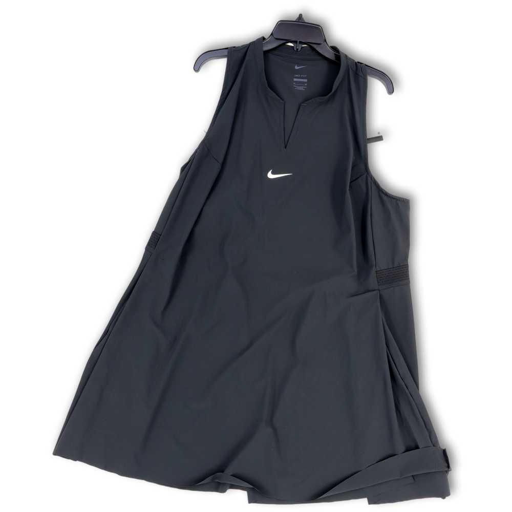 Nike NWT Womens Black Dri-Fit Split Neck Back Cut… - image 1