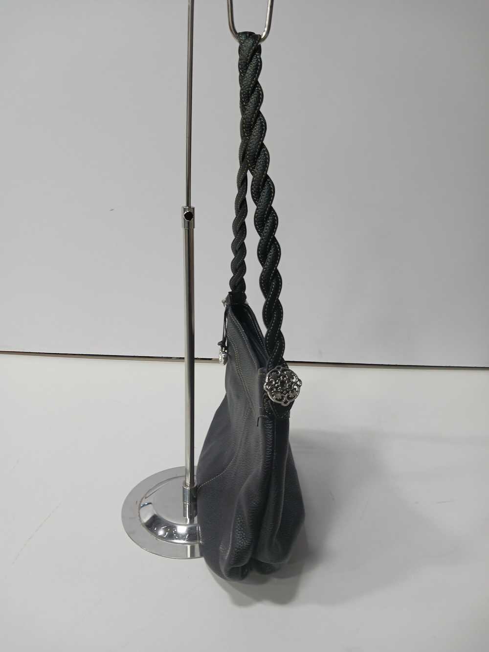 Brighton Black Leather Hobo Bag Purse - image 3