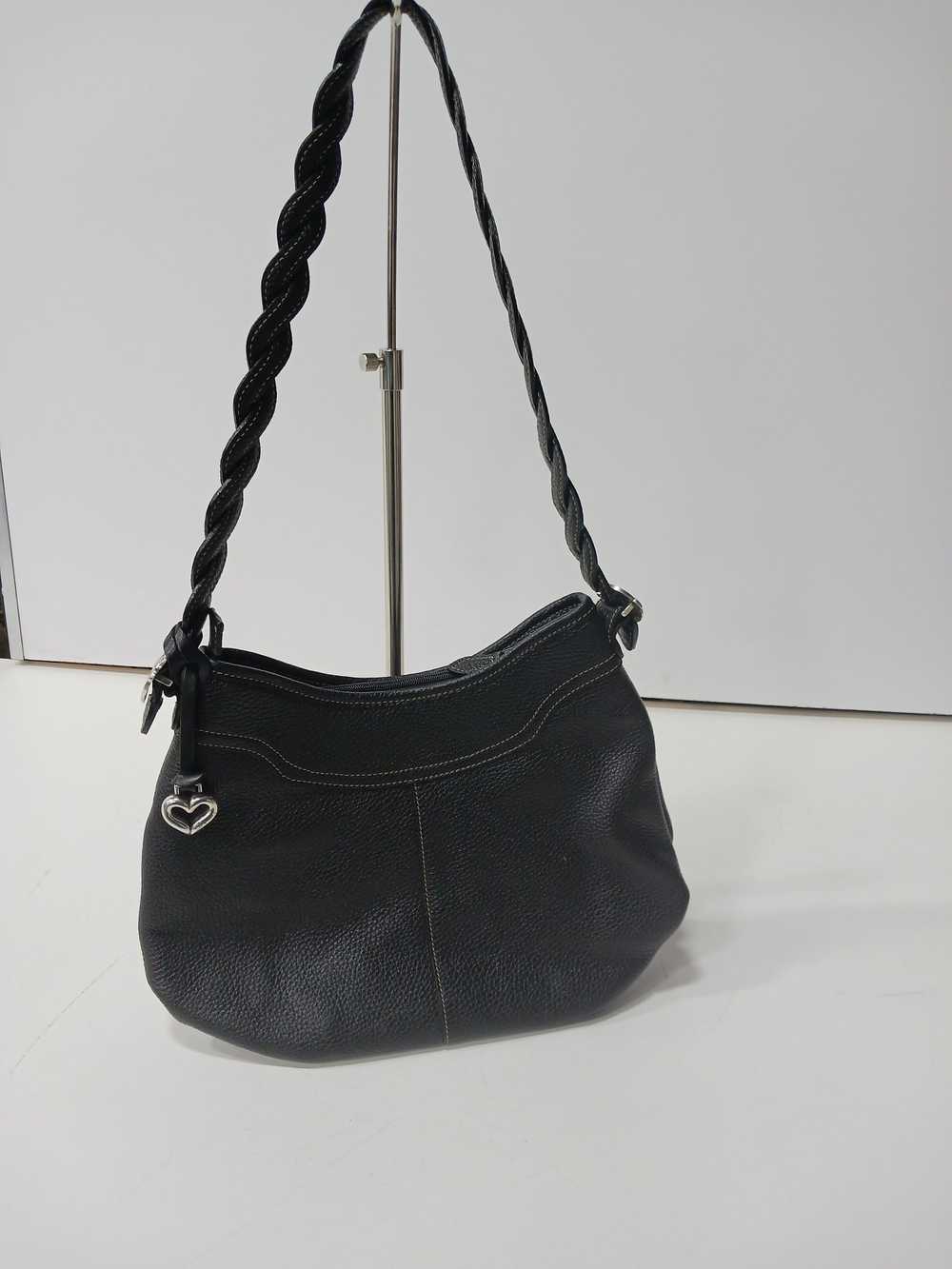 Brighton Black Leather Hobo Bag Purse - image 4