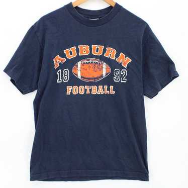 Vintage TCX Apparel Shirt Mens Navy Blue Auburn F… - image 1