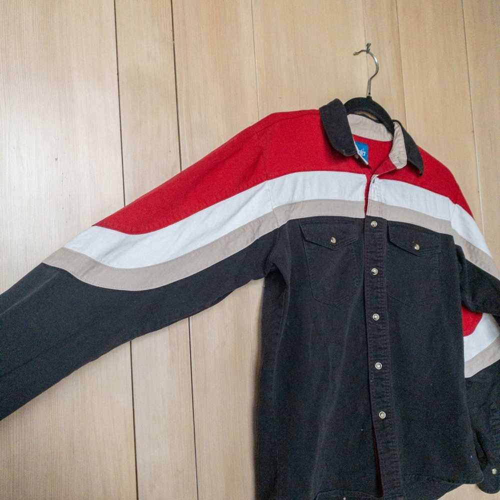 vintage wrangler multicolored shirt/jacket - image 4