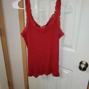 Vintage Y2k Chico's Red Lace Cami - image 1