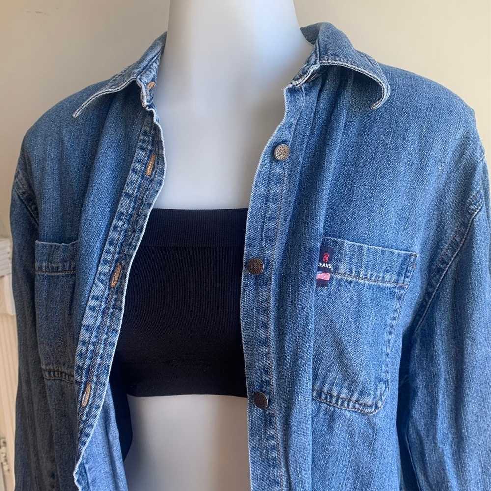 Vintage Bill Blass Jean button up - image 1