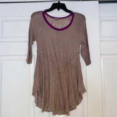 NEW VINTAGE WOMEN'S FREE PEOPLE FLOWY BLOUSE SIZE… - image 1