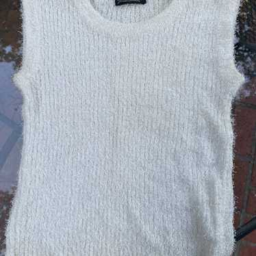 Y2K Tryst Fuzzy White Top