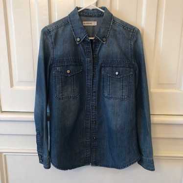 Blank NYC Button Down Denim Top - image 1
